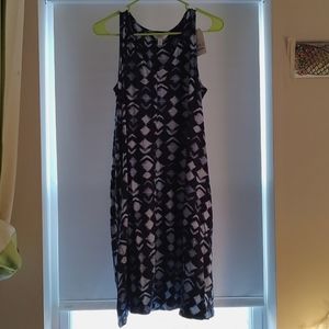 Time and Tru sleeveless blue summer dress in L (12-14)